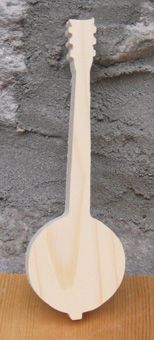 Banjo aus Massivholz ht15cm handgefertigt Musikdekoration, Musikergeschenk, Musik