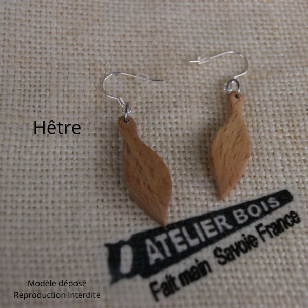 ohrringe schmuck holz handwerkliche herstellung esche