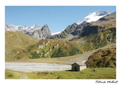 Postkarte Der See von La Gliere, Champagny en vanoise im Sommer