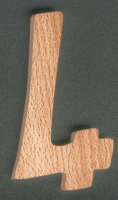 Zahl 4 ht 10cm aus Holz zum Anmalen