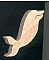 Delfin-Figur aus Holz kleines Modell