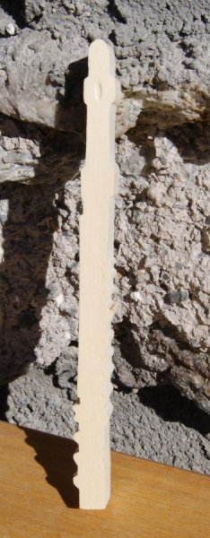 Flute traversi&egrave;re en bois massif ht 20 cm fait main decoration interieur musique cadeau flutiste