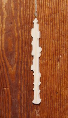 Oboe aus Holz 15cm, musikalische Dekoration