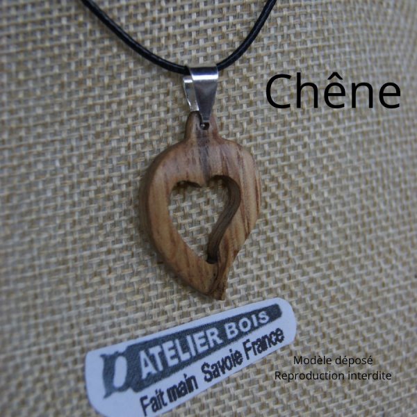 anh&auml;nger h&ouml;lzerne Hochzeit Schmuck aus Holz und Natur ausgeschnittenes Herz,Kirschbaum, handgefertigt, Geschenkidee Valentinstag, H&ouml;lzerne Hochzeit