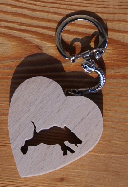 Schl&uuml;sselanh&auml;nger Herz und Wildschwein J&auml;gergeschenk