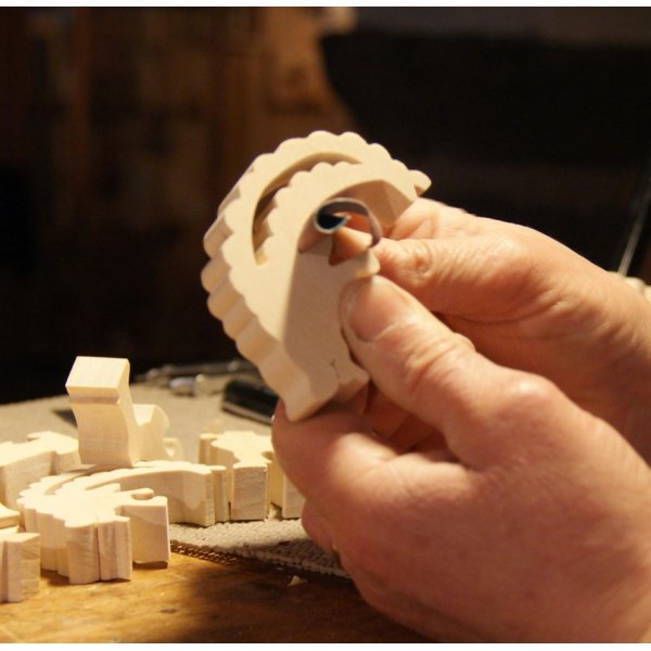 Holzpuzzle Marienk&auml;fer 3-teilig Buche, der Gartenfreund