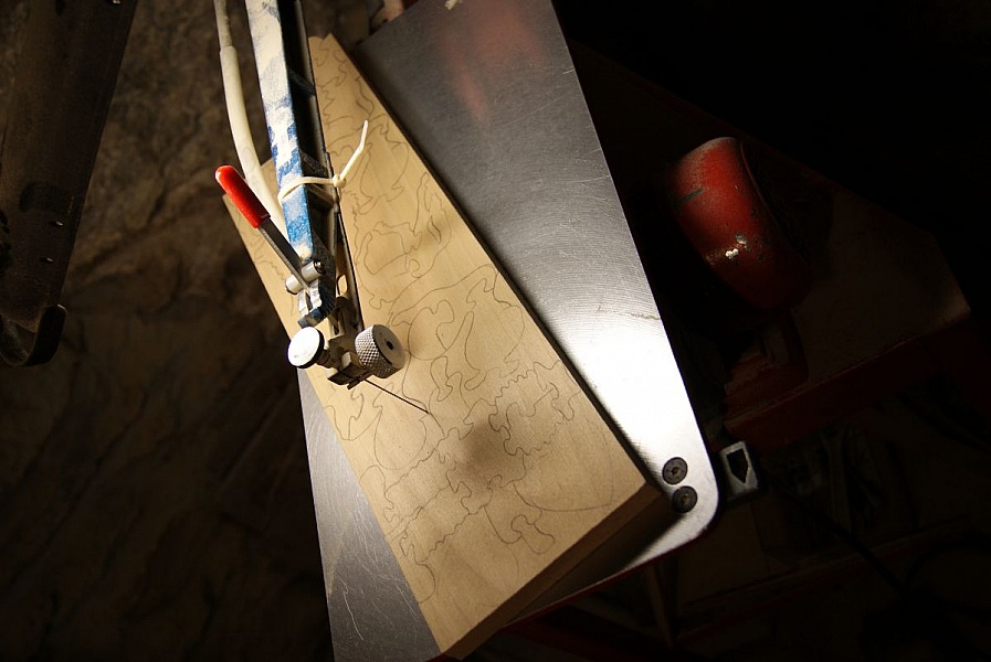 Holzpuzzle 3-teilig Katze, K&auml;tzchen Hetre, Eigene Herstellung