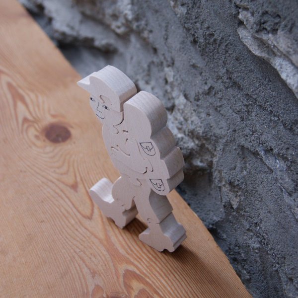  Wanderer Puzzle 8 Teile aus massivem Buchenholz handwerkliche Herstellung Geschenk Wandern, Berge