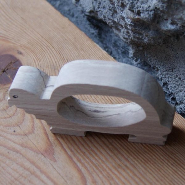 Serviettenring Schildkr&ouml;te handgefertigt Massivholz