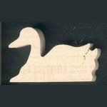 Holzfigur Ente zum Bemalen, kreative Freizeitgestaltung, miniatu