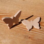 Miniatur-Schmetterlingsfigur zum Dekorieren, kreative Freizeitgestaltung Verschönerung Scrap, handgefertigtes Massivholz