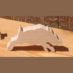 Wildschweinfigur aus Holz Miniatur Natur, Jagd, Wald