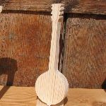 Banjo aus Massivholz ht15cm handgefertigt Musikdekoration, Musikergeschenk, Musik