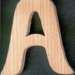 Buchstabe A aus Holz zum Anmalen und Aufkleben