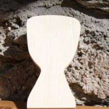 Djembe aus Holz 15cm, Musikdekoration