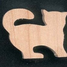 Figurine Katze aus Holz