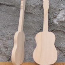 Figurine marque place guitare mariage theme musique, Holz, handgefertigt
