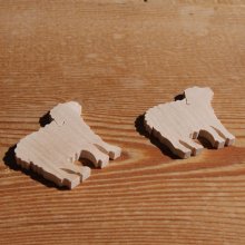 Miniatur-Schaf, Lamm, Schaf zum Dekorieren, kreative Freizeitgestaltung Verschönerung handgemachtes Holz