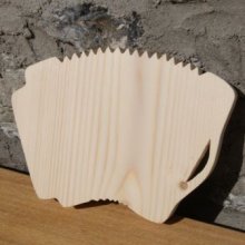 Akkordeon aus Massivholz ht15cm musikalische Dekoration Hochzeit