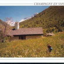 Postkarte Champagny le Haut Kapelle von Friburge