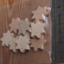 Miniatur-Sternenfigur mit 7 durchbohrten Zweigen, Weihnachtsdekoration zum Dekorieren und Aufhängen