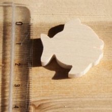 miniaturfigur fisch st:3mm zum anmalen und aufkleben massives handgefertigtes ahornholz