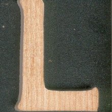 Buchstabe L aus Holz zum Anmalen und Aufkleben