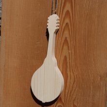 Mandoline aus Massivholz ht15cm, Dekoration musikalische Hochzeit Geschenk Musiker handgefertigt
