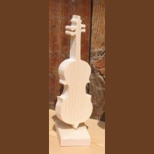 Cello aus Holz auf Sockel montiert Originelles Geschenk für einen Musiker, Tischdekoration musikalisches Thema